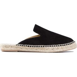 Espadryle MANEBI Czarny. Czarne espadryle damskie marki Manebi, bez wzorów, z gumy, bez obcasa. W wyprzedaży za 343,00 zł.