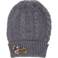 Czapka TWINSET - Cuffia OA8T6B Grigio Medio 0082M. Szare czapki damskie marki Twinset, z materiału. W wyprzedaży za 239,00 zł.