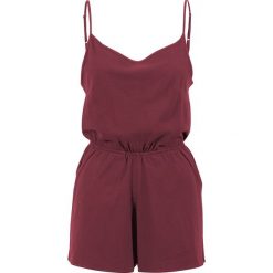Kombinezony damskie: Urban Classics Ladies Short Spaghetti Jumpsuit Kombinezon burgund