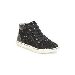 Buty Dziecko Kickers LYLUBY. Czarne trampki dziewczęce marki Kickers, bez wzorów, bez zapięcia. Za 279,20 zł.