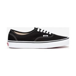 Vans Authentic Tenisówki Czarny. Czarne trampki męskie Vans, bez wzorów, z materiału, bez zapięcia. Za 283,95 zł.