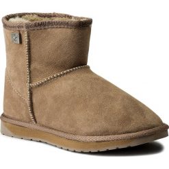 Buty EMU AUSTRALIA - Platinum Stinger Mini WP10003 Mushroom. Brązowe kozaki damskie skórzane marki EMU Australia. W wyprzedaży za 399,00 zł.