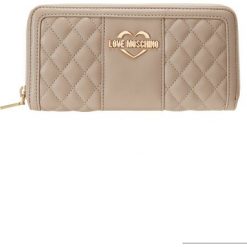 Love Moschino QUILTED WALLET ZIPAROUND Portfel tortorra. Brązowe portfele damskie marki Love Moschino. Za 419,00 zł.