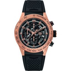 ZEGAREK TAG HEUER CARRERA CAR2A5B.FT6044. Czarne zegarki męskie marki TAG HEUER, złote. Za 52000,00 zł.