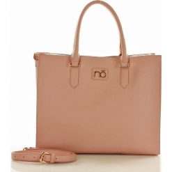 Shopper bag damskie: Torebka designerski shopper pastelowy róż MARGARET