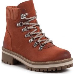 Trapery TAMARIS - 1-26226-23 Rust 444. Pomarańczowe trapery damskie Tamaris, z wełny, klasyczne, bez obcasa, bez zapięcia. W wyprzedaży za 279,00 zł.