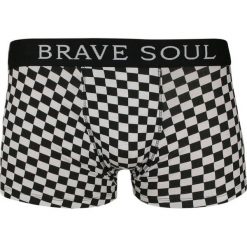 Męskie Bokserki Brave Soul, Bawe, Czarno-Biała Szachownica, SKA, Obcisłe MAJBRSKENTczarbiale. Czarne majtki męskie Brave Soul, bez wzorów, z elastanu. Za 26,00 zł.