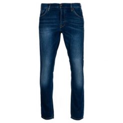 Mustang Jeansy Męskie Tapered 32/34 Ciemnoniebieski. Niebieskie jeansy męskie marki Mustang. W wyprzedaży za 265,00 zł.