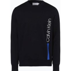 Calvin Klein - Męska bluza nierozpinana, niebieski. Niebieskie bluzy męskie Calvin Klein, xl, z napisami, bez kołnierzyka, bez rękawów, bez kaptura. Za 449,95 zł.