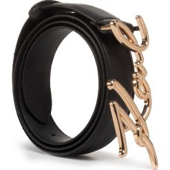 Pasek Damski KARL LAGERFELD - 201W3198 Gold A780. Czarne paski damskie KARL LAGERFELD, w paski, ze skóry. W wyprzedaży za 389,00 zł.