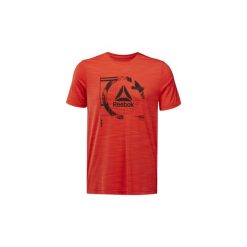T-shirty z krótkim rękawem Reebok Sport Koszulka WOR ACTIVCHILL Graphic. Czerwone koszulki męskie marki Reebok Sport, s, bez wzorów, sportowe, bez kołnierzyka, krótkie. Za 139,00 zł.