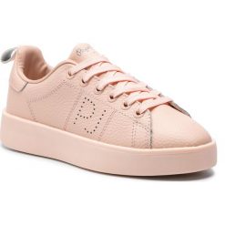 Sneakersy PEPE JEANS - Brixton Block PLS30820 Mauve Pink 319. Różowe półbuty damskie Pepe Jeans, bez wzorów, z jeansu, bez obcasa, na płaskiej podeszwie, bez zapięcia. W wyprzedaży za 199,00 zł.