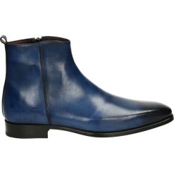 Botki męskie - 85 CALF BLU. Szare botki męskie marki Venezia, ze skóry. Za 599,00 zł.