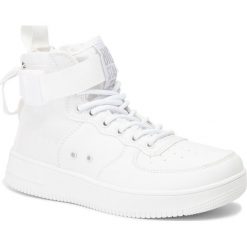 Sneakersy BIG STAR - EE274648 White. Białe półbuty damskie BIG STAR, na co dzień, bez wzorów, ze skóry ekologicznej, retro, bez obcasa, na płaskiej podeszwie, bez zapięcia. Za 189,00 zł.