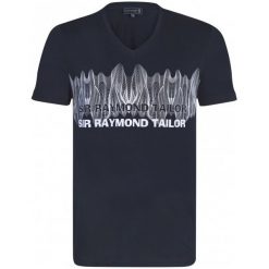 Sir Raymond Tailor T-Shirt Męski Buggy L Ciemny Niebieski. Niebieskie koszulki męskie Sir Raymond Tailor, m, z nadrukiem, z kontrastowym kołnierzykiem. Za 49,00 zł.