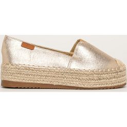 Answear - Espadryle Jessy Ross. Żółte espadryle damskie ANSWEAR, bez wzorów, z gumy, bez obcasa, na obcasie. Za 119,90 zł.