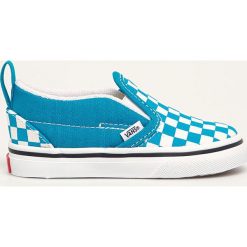 Vans - Tenisówki dziecięce. Niebieskie trampki dziewczęce Vans, bez wzorów, z gumy, bez zapięcia. Za 149,90 zł.