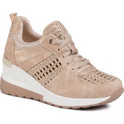 Sneakersy JENNY FAIRY - WSGT002-001 Beige. Brązowe półbuty damskie Jenny Fairy, ze skóry ekologicznej. Za 119,99 zł.