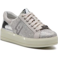 Sneakersy LIU JO - Kim 07 B19015 TX011 White 01111. Szare półbuty damskie Liu Jo, z zamszu. Za 739,00 zł.