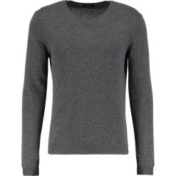 Swetry klasyczne męskie: Sisley Sweter dark grey melange