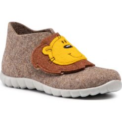 Kapcie SUPERFIT - 0-800295-4000 S Beige. Brązowe sandały chłopięce Superfit, z tworzywa sztucznego. Za 139,00 zł.