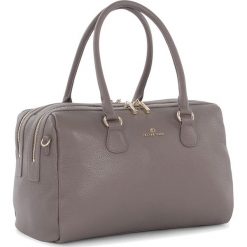 Torebki klasyczne damskie: Skórzana torebka w kolorze szarobrązowym – 33 x 23 x 20 cm