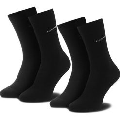 Zestaw 2 par wysokich skarpet męskich JOOP! - Basic Soft Cotton 900.000 Black 2000. Czarne skarpetki męskie JOOP!, bez wzorów, z elastanu. Za 59,00 zł.