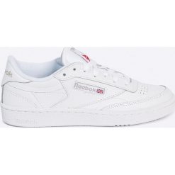 Reebok Classic - Buty Club C 85. Białe buty sportowe damskie Reebok Classic, bez wzorów, ze skóry, sportowe, reebok classic. W wyprzedaży za 269,90 zł.