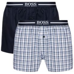 Komplet 2 par bokserek Boss 50388953. Bokserki męskie Boss, bez wzorów, z bawełny. W wyprzedaży za 149,00 zł.