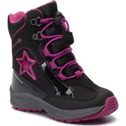 Śniegowce GEOX - J N.Alaska G.B Wpf B J848BB 050HH C9235 M Black/Fuchsia. Czarne śniegowce dziewczęce Geox, bez zapięcia. Za 309,00 zł.