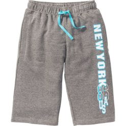 Bermudy dresowe bonprix szary melanż. Szare dresy chłopięce marki bonprix, melanż, z dresówki. Za 44,99 zł.