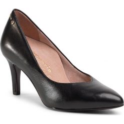 Szpilki TAMARIS - 1-22403-24 Black 001. Czarne półbuty damskie Tamaris, bez wzorów, ze skóry ekologicznej, bez obcasa, na obcasie, bez zapięcia. Za 339,00 zł.