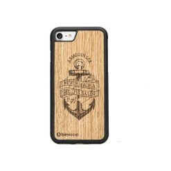 IPhone 7 Drewniane etui Kotwica. Brązowe etui damskie marki Bewood, z lakierowanej skóry. Za 109,00 zł.