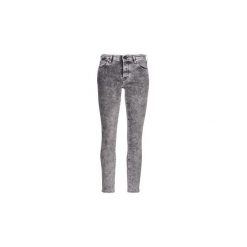 Jeansy slim fit Diesel BABHILA. Szare jeansy damskie Diesel, bez wzorów, z jeansu. Za 369,50 zł.