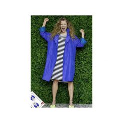VIOLET PŁASZCZ. Fioletowe płaszcze damskie marki Yes to dress by bożena karska, w paski, z tkaniny. Za 640,00 zł.