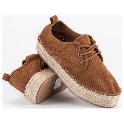Tomsy damskie: Ażurowe espadryle na platformie Seastar