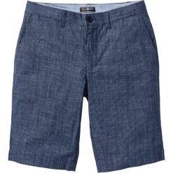 Bermudy chino Regular Fit bonprix ciemnoniebieski. Niebieskie bermudy męskie bonprix, m, bez wzorów. Za 59,99 zł.