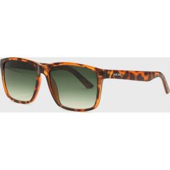 Kazar Studio - Okulary. Pomarańczowe okulary przeciwsłoneczne męskie Kazar Studio, z materiału, prostokątne. W wyprzedaży za 139,90 zł.