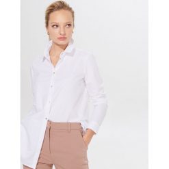 Bawełniana koszula oversize - Biały. Białe koszule damskie Mohito, bez wzorów, z bawełny, bez kołnierzyka, bez rękawów. Za 139,99 zł.