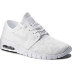 Buty NIKE - Stefan Janoski Max 631303 114 White/White/Obsidian. Białe sneakersy męskie Nike, na co dzień, bez wzorów, z tworzywa sztucznego, eleganckie, bez zapięcia. W wyprzedaży za 399,00 zł.