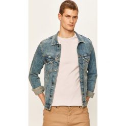 Jack & Jones - Kurtka jeansowa. Niebieskie płaszcze męskie Jack & Jones, s, bez wzorów, z elastanu, krótkie, bez kaptura. Za 219,90 zł.
