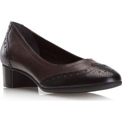 Buty damskie. Pomarańczowe czółenka damskie Wittchen, na co dzień, bez wzorów, ze skóry, na niskim obcasie. W wyprzedaży za 299,90 zł.