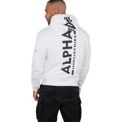 Bluza z kapturem Alpha Industries 178318-09. Białe bluzy męskie Alpha Industries, xxl, bez wzorów, z kapturem, bez rękawów, z kapturem. Za 254,99 zł.