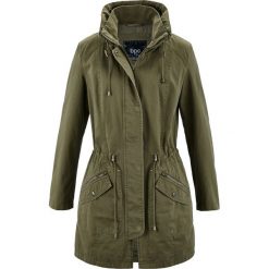 Kurtka parka bawełniana bonprix zielony khaki. Brązowe kurtki damskie marki DOMYOS, xs, z bawełny. Za 189,99 zł.