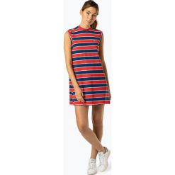 Tommy Jeans - Sukienka damska, czerwony. Czerwone sukienki damskie Tommy Jeans, s, bez wzorów, z jeansu, klasyczne, bez kołnierzyka, bez rękawów, sportowe. Za 449,95 zł.