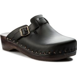 Chodaki BERKEMANN - Riemen-Toeffler 00402 Schwarz 900. Czarne chodaki męskie marki Berkemann, ze skóry. Za 329,00 zł.