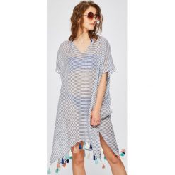 Seafolly - Narzutka plażowa. Szare bolerka i narzutki damskie marki Seafolly, l, ze lnu. Za 329,90 zł.
