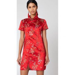 Sukienki: NA-KD Trend Sukienka mini Cheongsam – Red,Multicolor