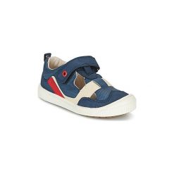 Sandały Dziecko Kickers ZIGUERO. Niebieskie sandały chłopięce Kickers, bez zapięcia. Za 181,30 zł.