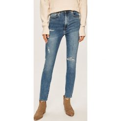 Answear - Jeansy. Niebieskie jeansy damskie ANSWEAR, s, z podwyższonym stanem. Za 119,90 zł.
